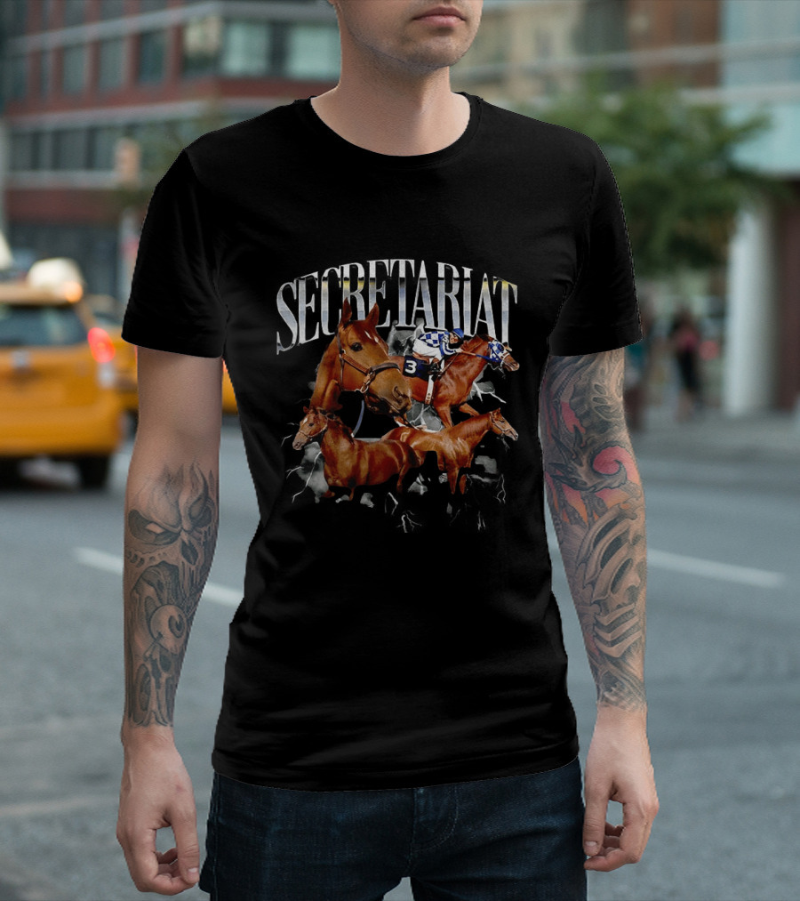Secretariat Kentucky Derby Champion Horse Racing Legend T-Shirt