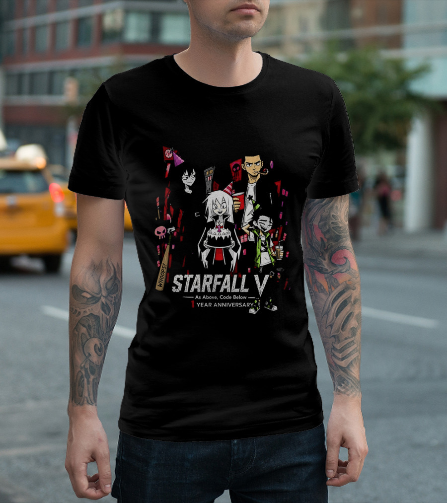 STARFALL V As Above Code Below 1 Year Anniversary Celebration T-Shirt