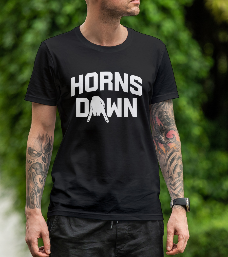 Texas A&M Aggie Horns Down Hand Gesture T-Shirt