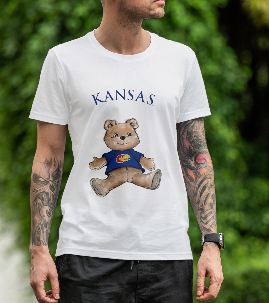 Kansas Jayhawks Teddy Bear KU Jayhawk T-Shirt