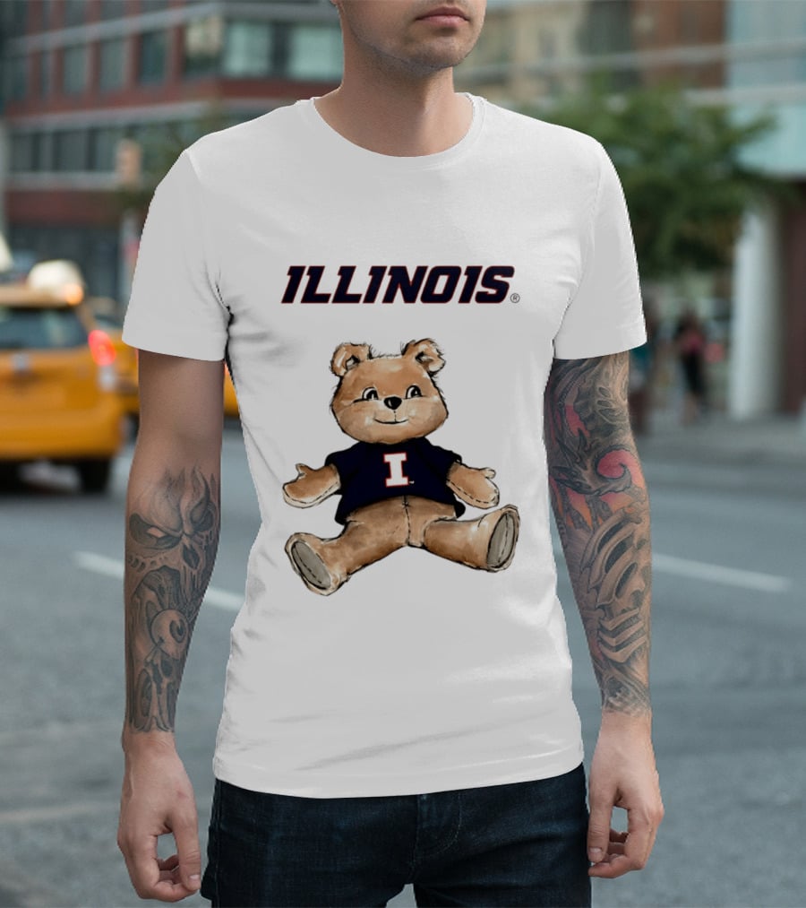 Illinois Fighting Illini Teddy Bear With I T-Shirt