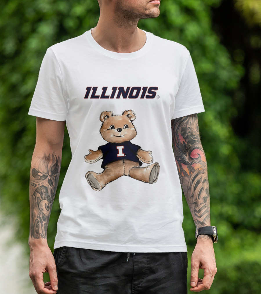 Illinois Fighting Illini Teddy Bear With I T-Shirt