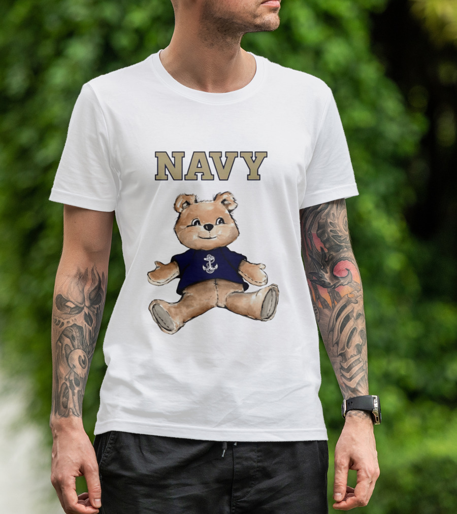 Navy Midshipmen Teddy Bear Anchor T-Shirt
