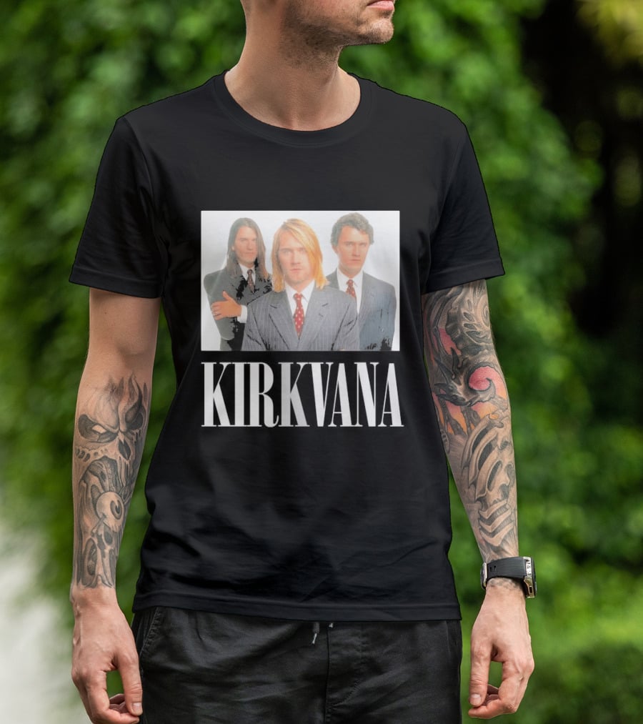Kirkvana Grunge Band Members In Suits T-Shirt