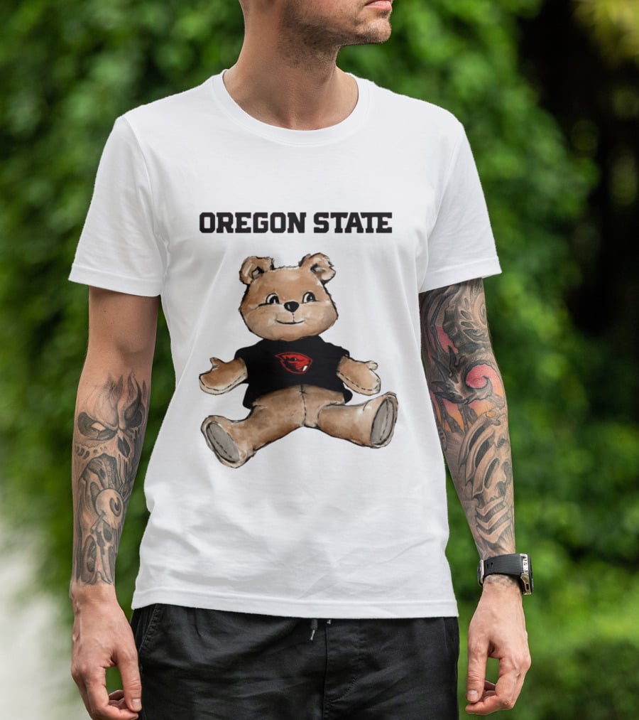 Oregon State Beavers Teddy Bear With Team T-Shirt