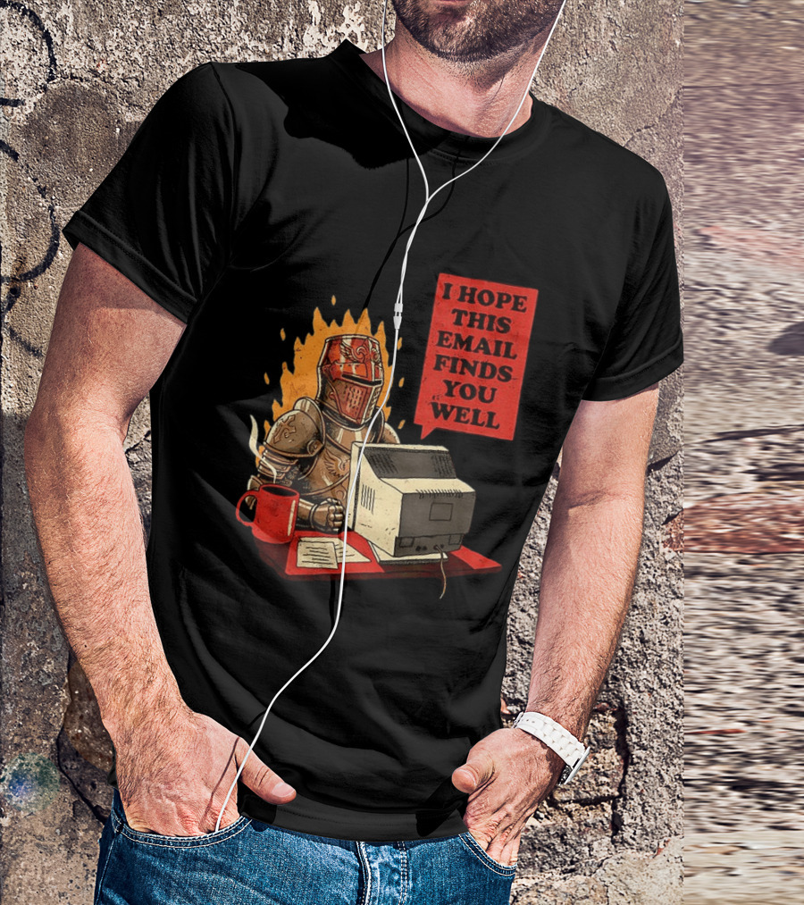 Officer Knight I Hope This Email Finds You Well Armor Computer T-Shirt