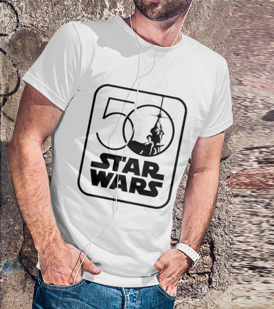 Star Wars 50th Anniversary Celebration Los Angeles 2027 Iconic Yoda And Lightsaber T-Shirt