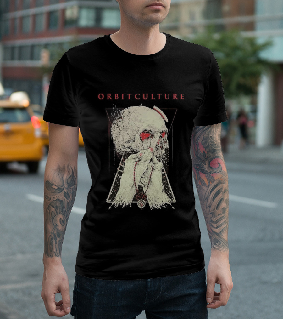 Orbit Culture Limited Chapter 1 The Might Red Fog Skull And Rosary T-Shirt
