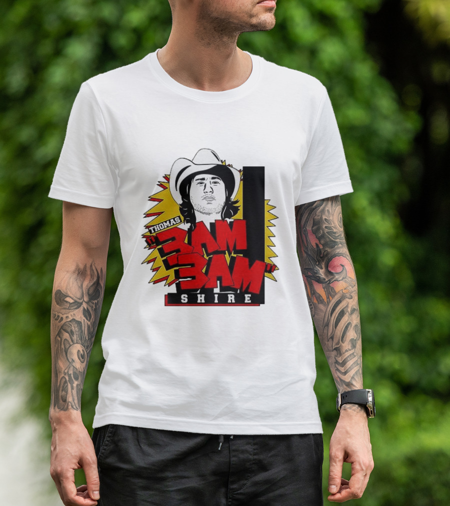 Thomas Shire 3AM 3AM Cowboy Hat Portrait Burst T-Shirt