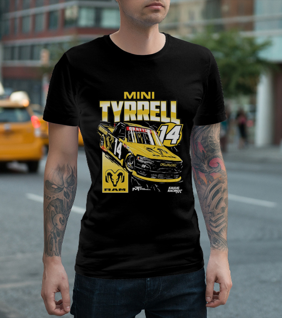 Mini Tyrell Kaulig Racing Ram NASCAR Craftsman 14 Car T-Shirt