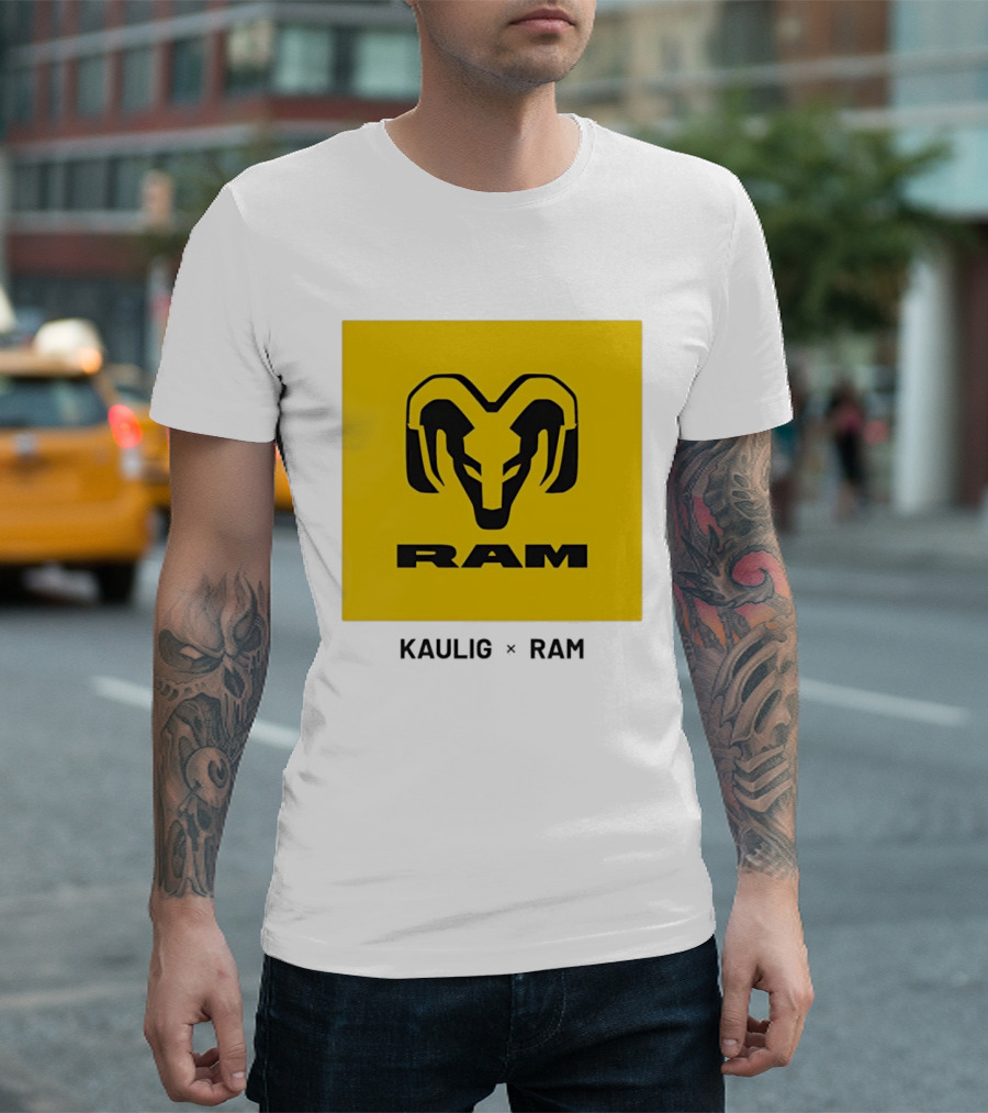 KAULIG X RAM Bold Yellow Icon Collaboration T-Shirt