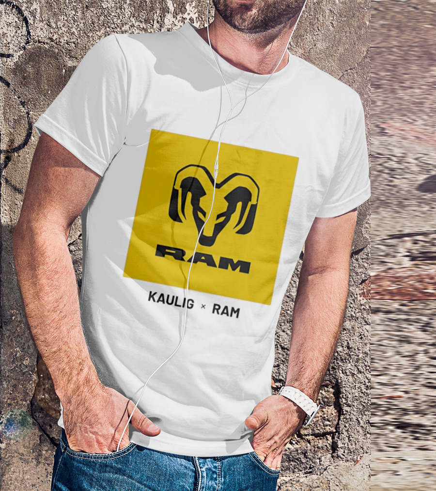 KAULIG X RAM Bold Yellow Icon Collaboration T-Shirt
