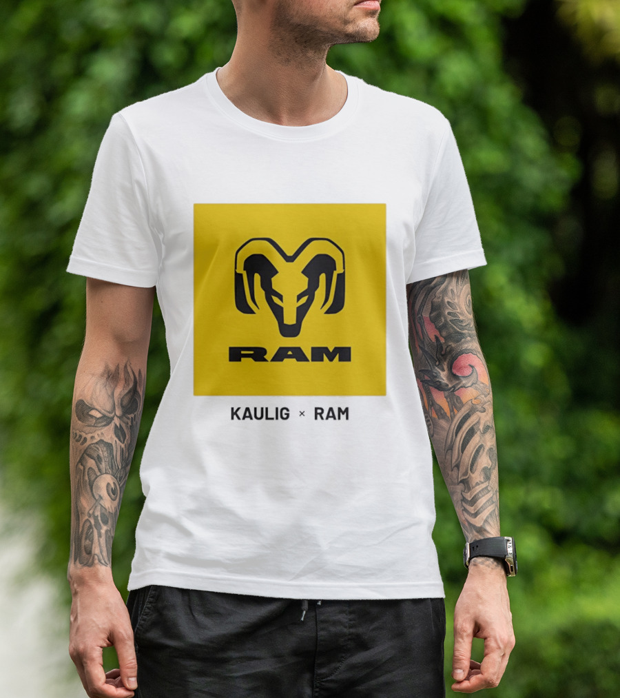 KAULIG X RAM Bold Yellow Icon Collaboration T-Shirt