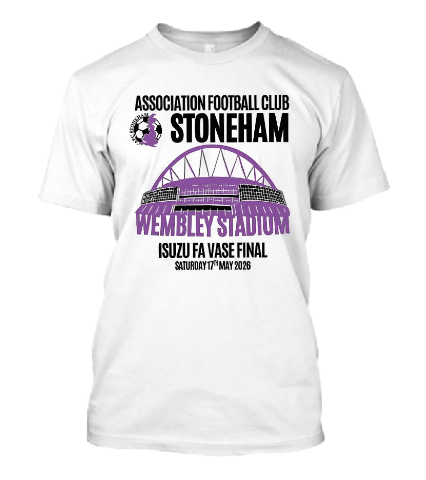 Association Football Club Stoneham Wembley Stadium Isuzu FA Vase Final 20th May 2024 T-Shirt