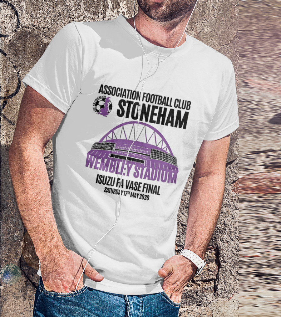 Association Football Club Stoneham Wembley Stadium Isuzu FA Vase Final 20th May 2024 T-Shirt