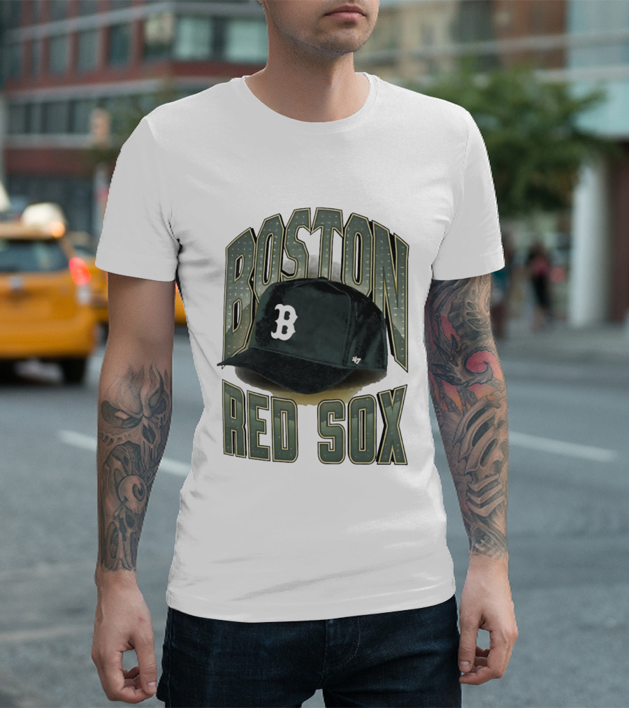 Boston Red Sox B Hat 47 Brand City Connect Dune Tubular T-Shirt