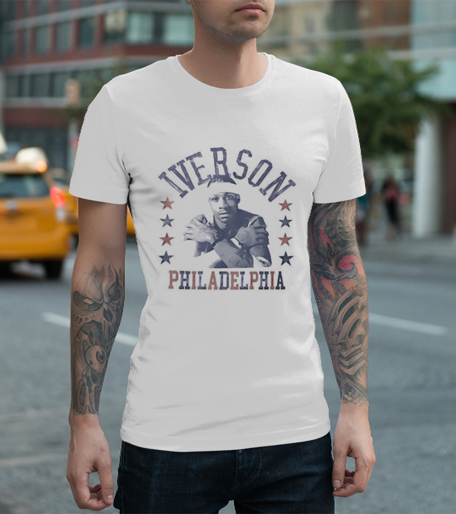 Iverson Philadelphia 76ers NBA Stars T-Shirt