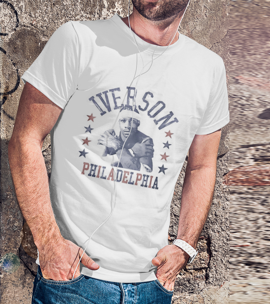 Iverson Philadelphia 76ers NBA Stars T-Shirt