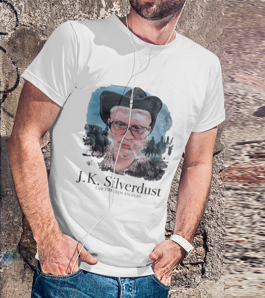 JK Silverdust Cowboy Los Angeles Vintage Style Smoking T-Shirt