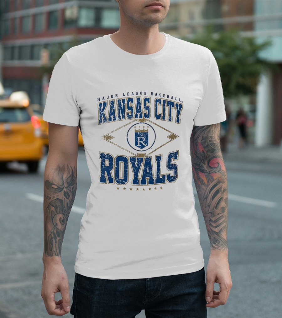 Kansas City Royals Major League Baseball Cooperstown Vintage Diamond T-Shirt
