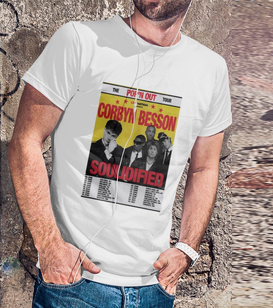 Live Nation Presents Corbyn Besson The Pop'n Out Tour 2026 Soulidified T-Shirt