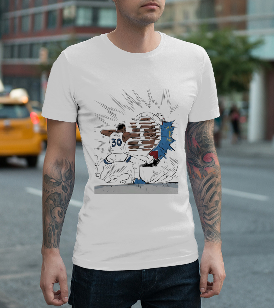 Randle Timberwolves Vs Jokic Nuggets Comic Style Slam Dunk Action T-Shirt