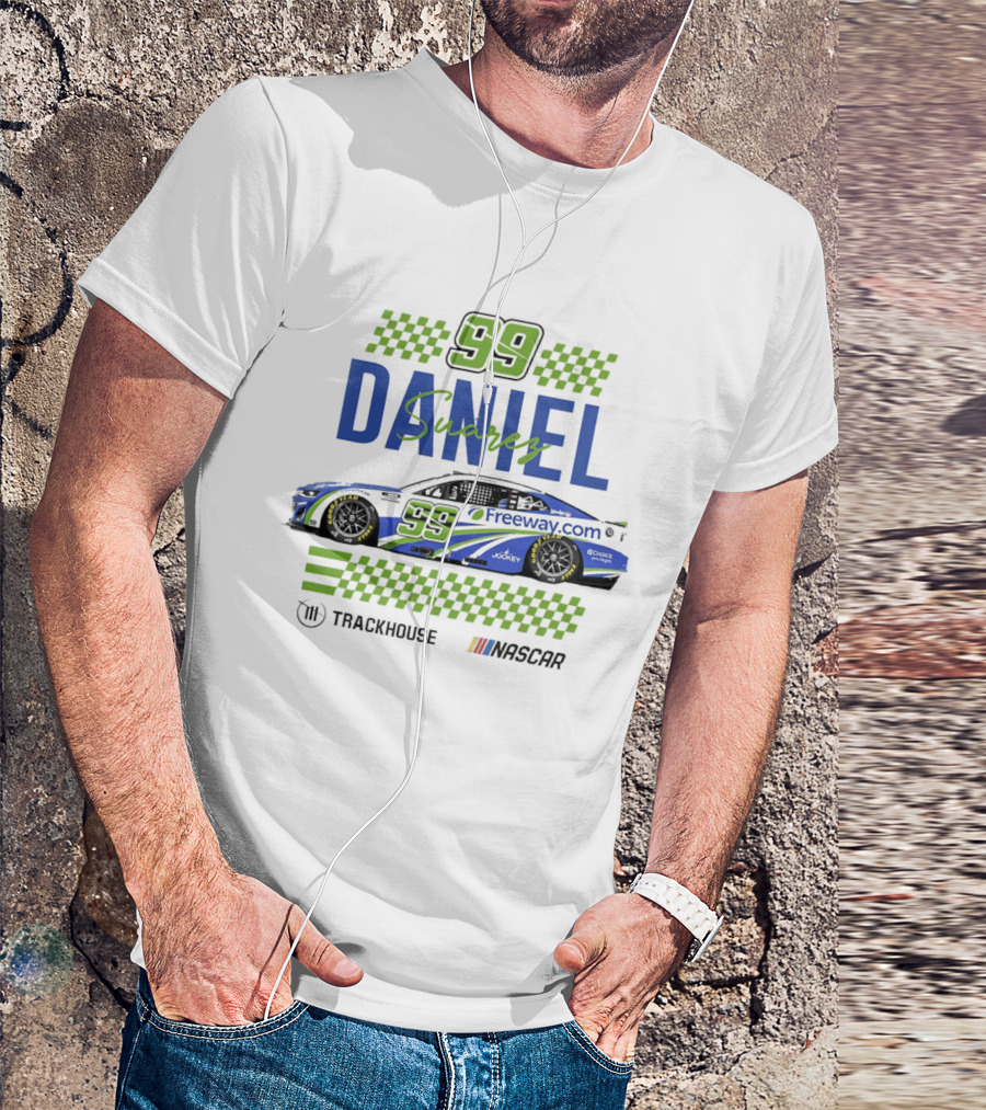 Daniel Suarez 99 Trackhouse Racing Nascar Freeway.com T-Shirt