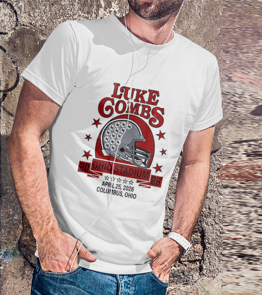 Luke Combs Ohio Stadium 2026 My Kinda Saturday Night Tour Buckeyes She Got The Best Of Me T-Shirt
