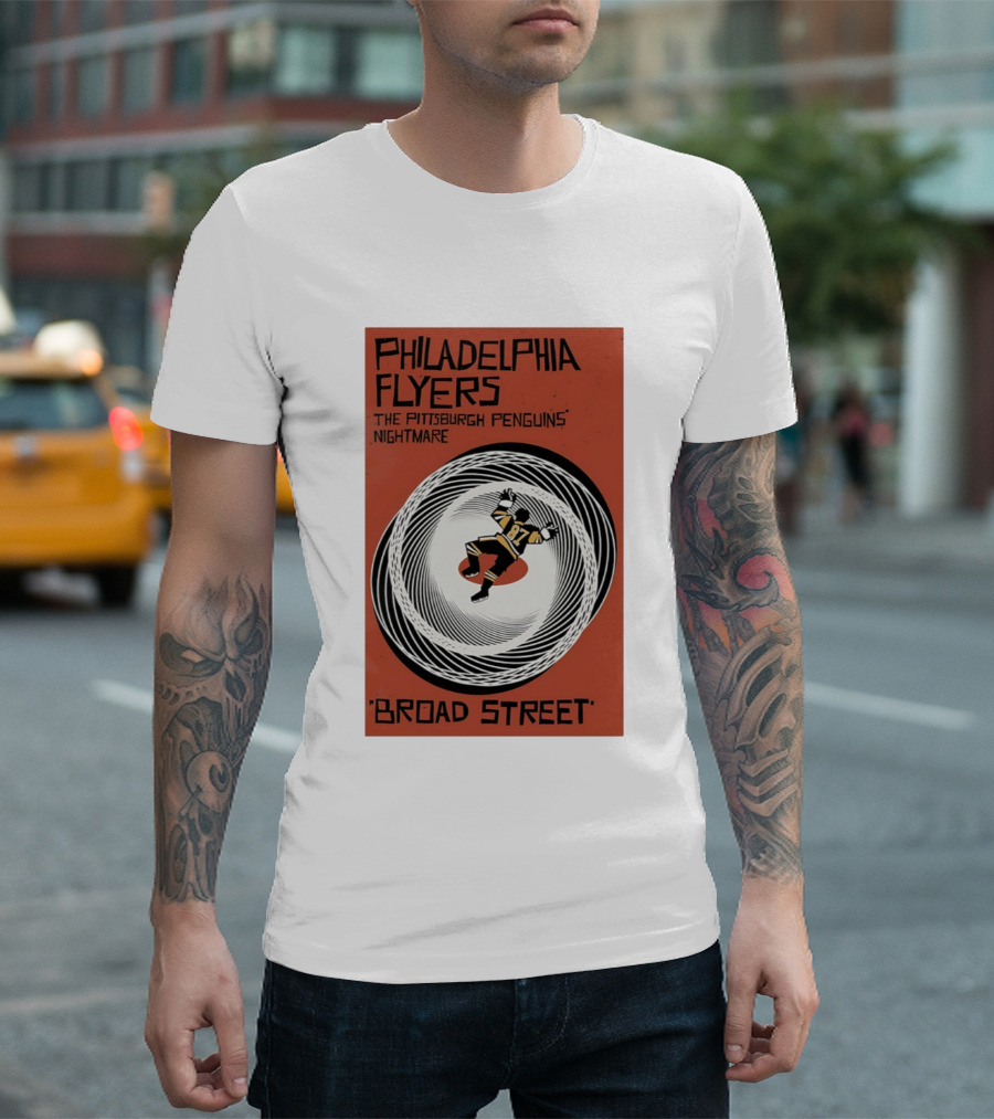 Philadelphia Flyers Broad Street Rivalry The Pittsburgh Penguins Nightmare T-Shirt