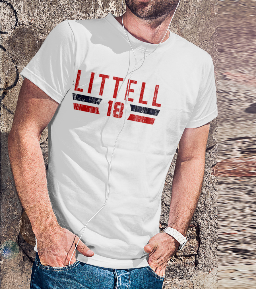 Littell 18 Washington Baseball Font T-Shirt