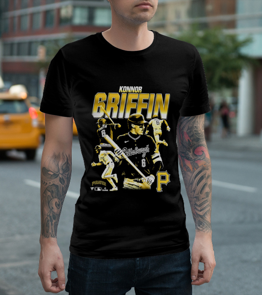 Pittsburgh Konnor Griffin 2026 Player Collage With Pirates T-Shirt