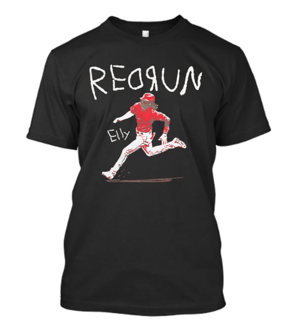 Redrun Elly De La Cruz Cincinnati Reds Baseball Action T-Shirt