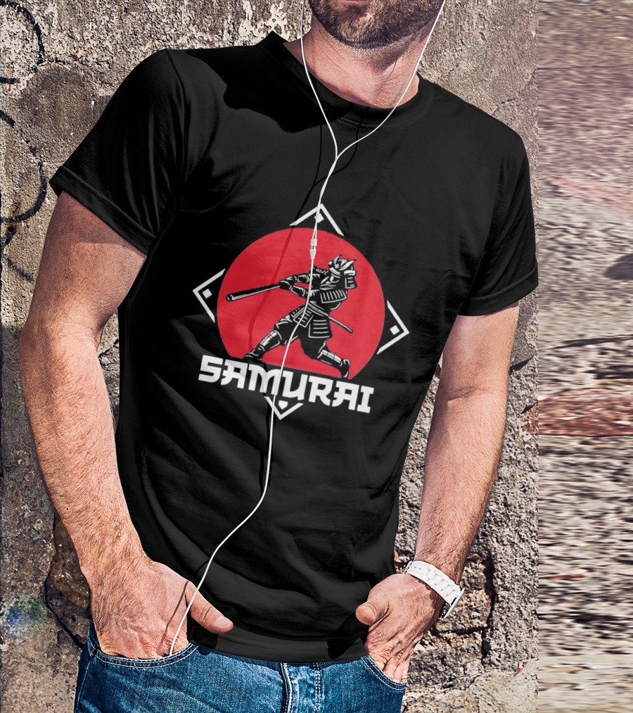 Los Angeles Dodgers Samurai Baseball Warrior Hitter T-Shirt