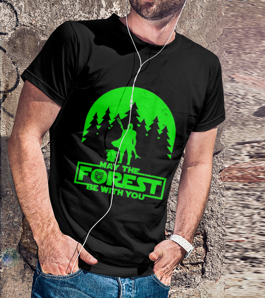 May The Forest Be With You Star Wars Trees And Characters T-Shirt