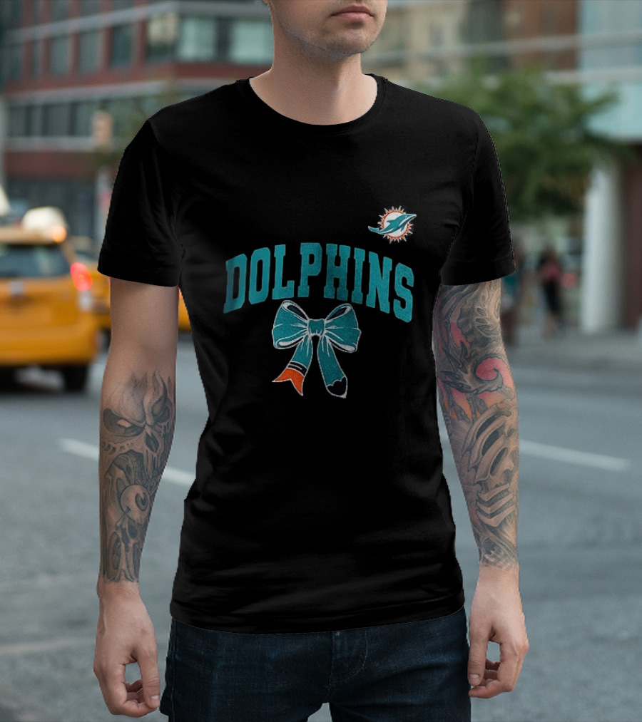 Miami Dolphins Dolphins Ribbon T-Shirt