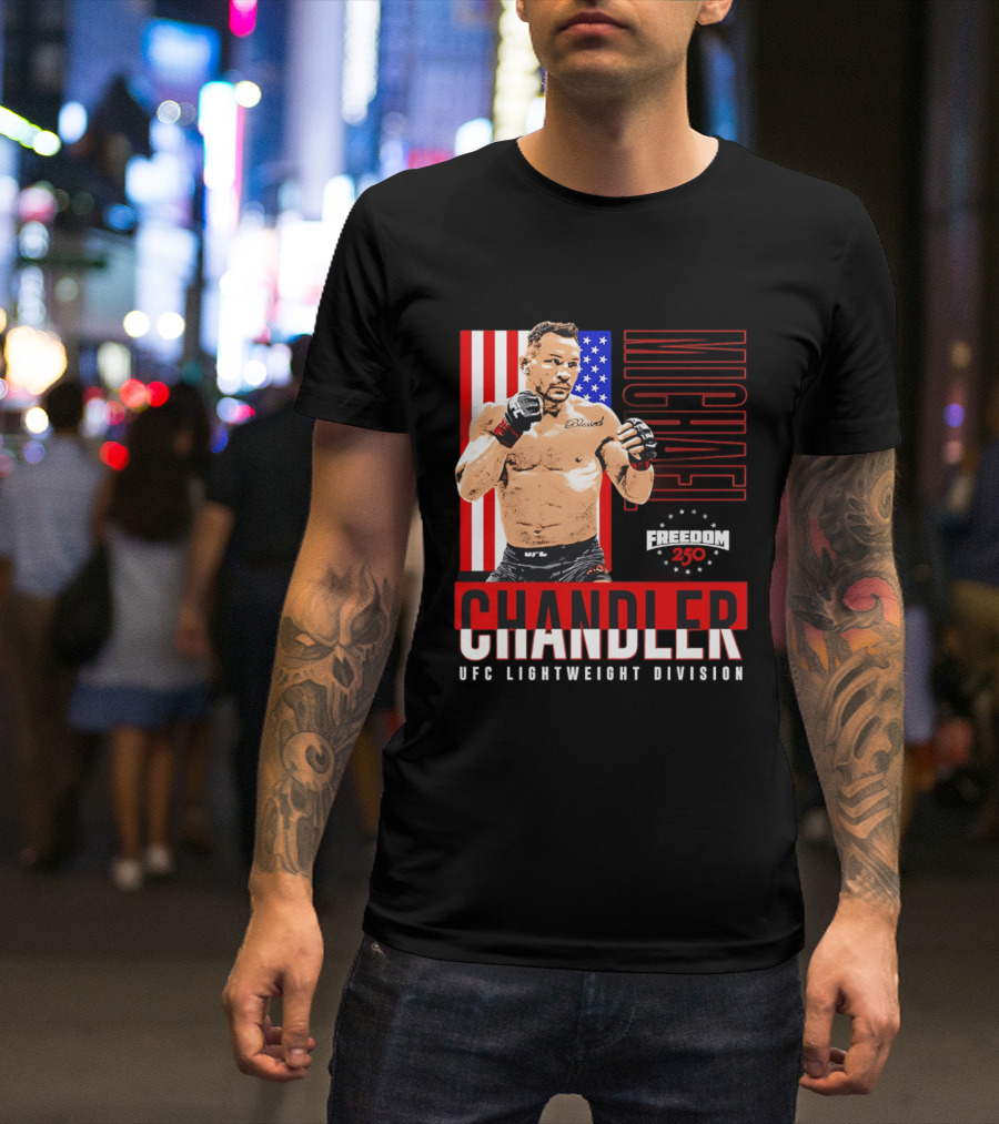 Michael Chandler UFC 250 Blessed American Flag T-Shirt
