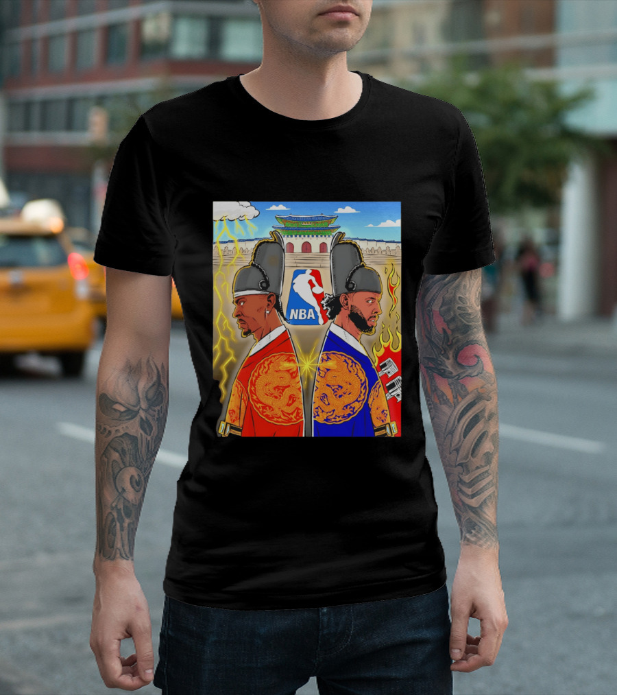 Shai Gilgeous Alexander Cade Cunningham 2026 NBA Korea Dragons Gyeongbokgung Palace T-Shirt