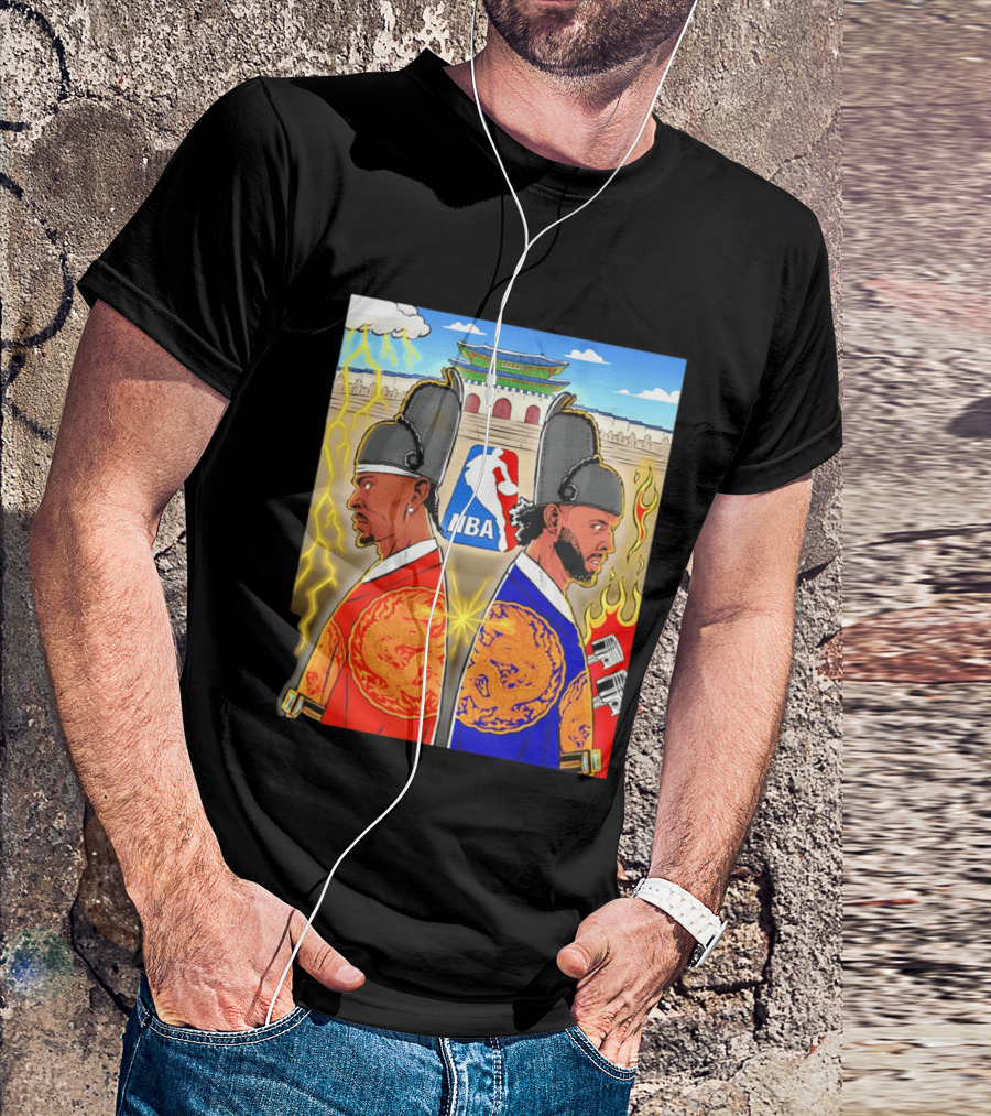 Shai Gilgeous Alexander Cade Cunningham 2026 NBA Korea Dragons Gyeongbokgung Palace T-Shirt