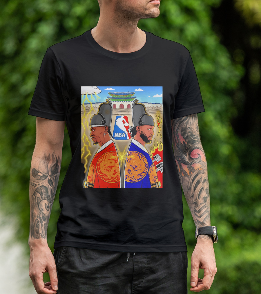 Shai Gilgeous Alexander Cade Cunningham 2026 NBA Korea Dragons Gyeongbokgung Palace T-Shirt
