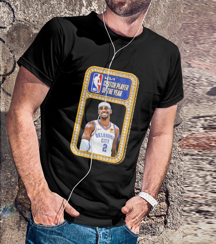 Shai Gilgeous Alexander Oklahoma City KIA NBA Clutch Player Of The Year T-Shirt