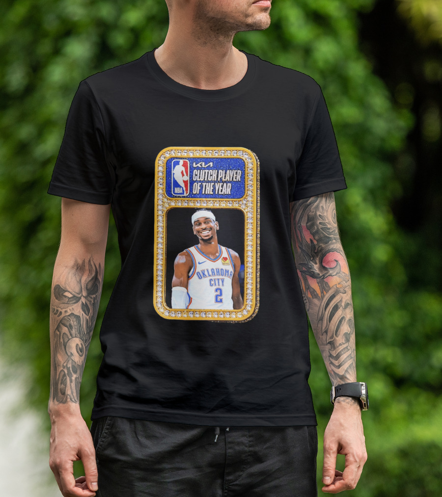 Shai Gilgeous Alexander Oklahoma City KIA NBA Clutch Player Of The Year T-Shirt