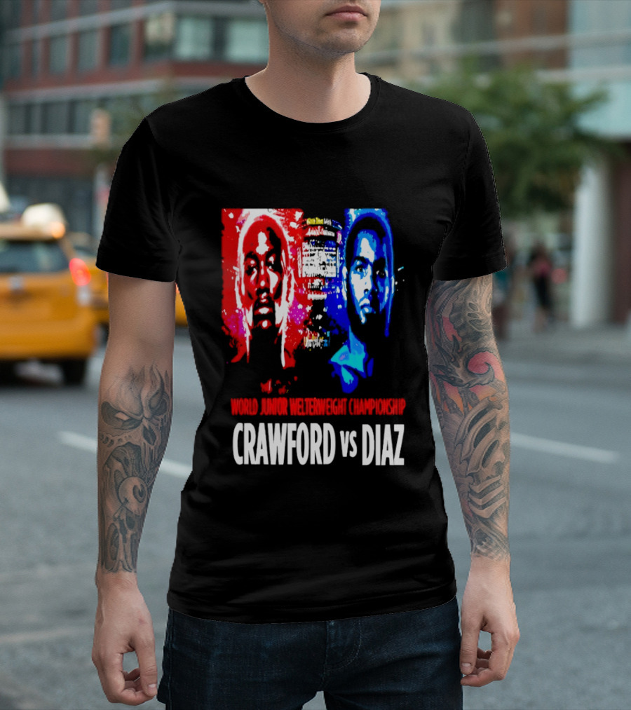 Crawford Vs Diaz World Junior Welterweight Championship Boxing T-Shirt