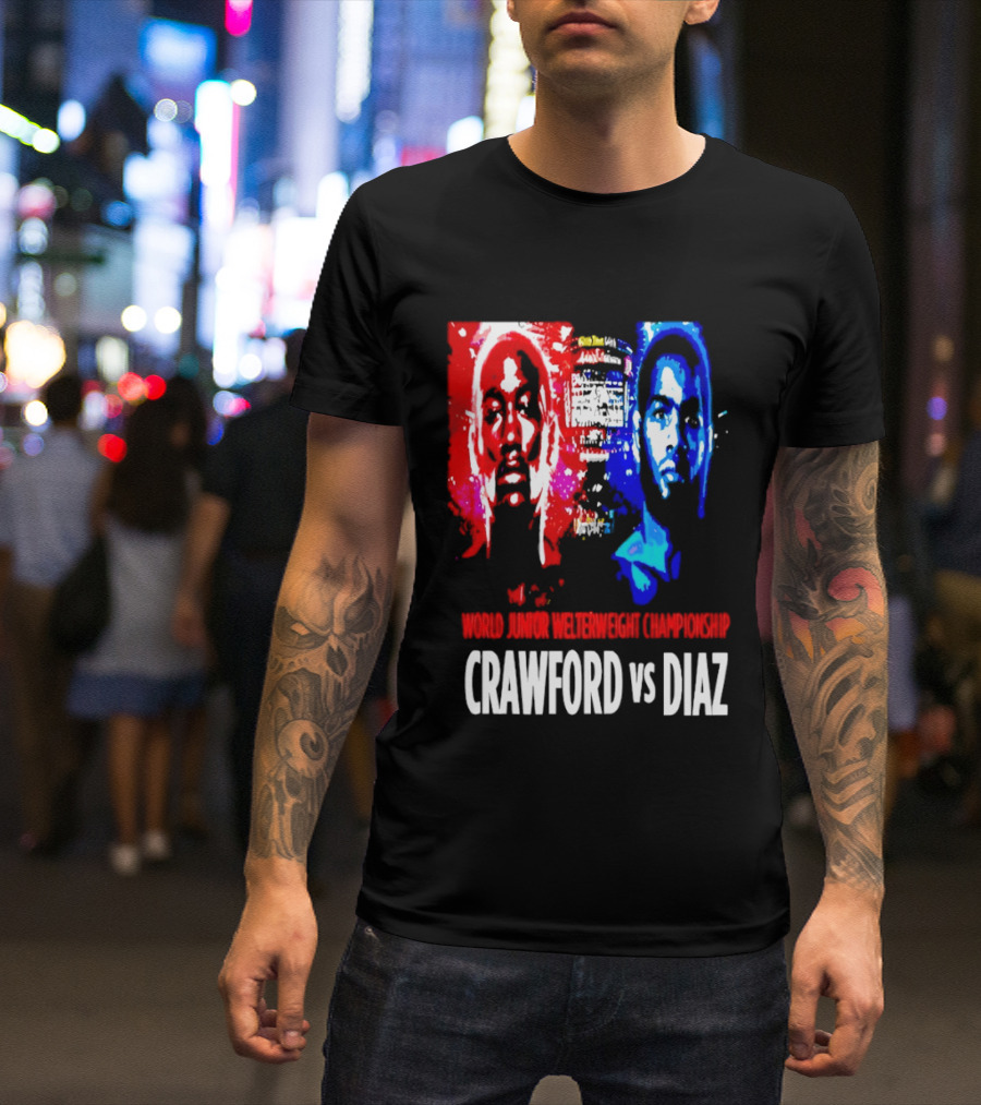 Crawford Vs Diaz World Junior Welterweight Championship Boxing T-Shirt