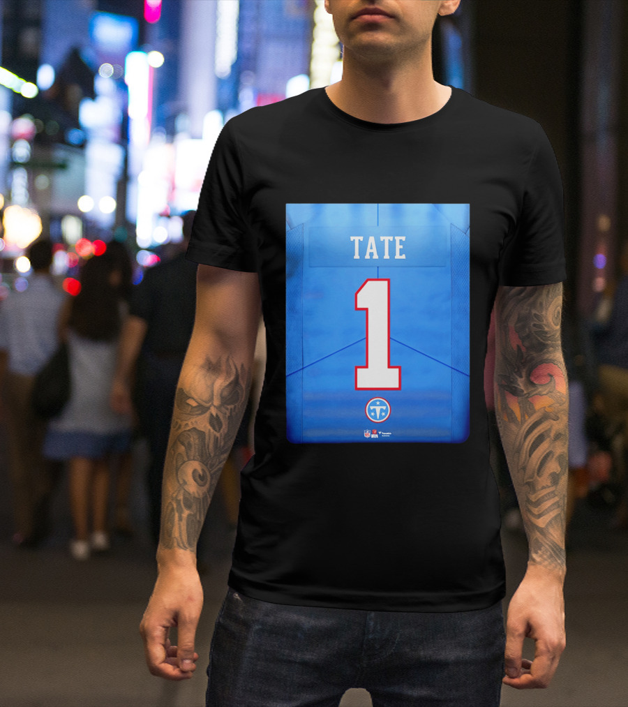 Carnell Tate 1 Jersey Tennessee Titans NFL 2026 Draft T-Shirt