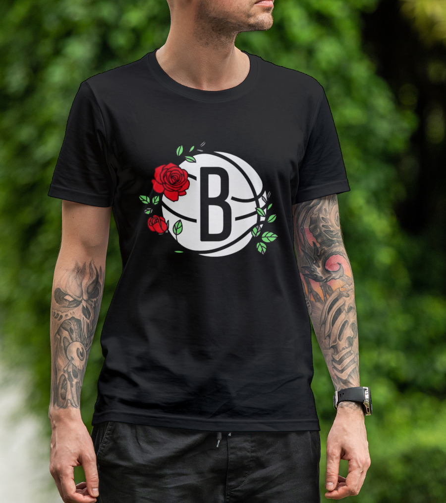 Brooklyn Nets B Roses Sant Jordi's Day Coach Fernández T-Shirt