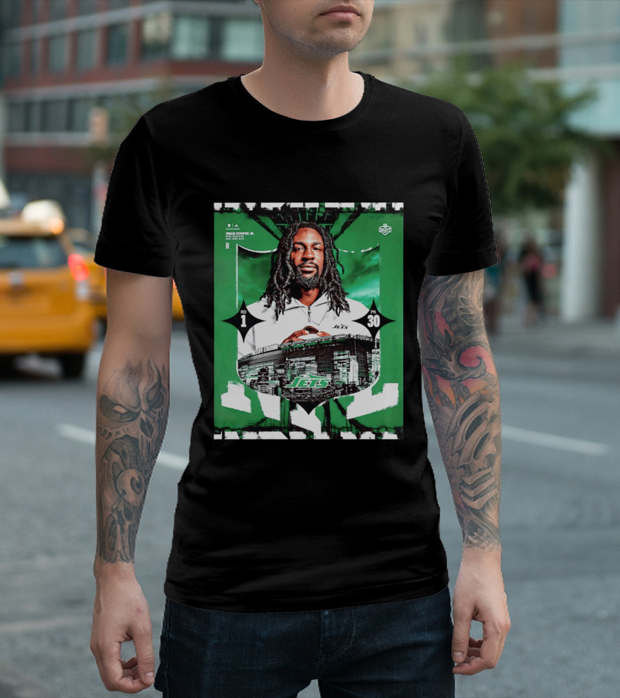 Omar Cooper Jr. Wide Receiver New York Jets 2026 Draft Pick 1 MetLife Stadium T-Shirt