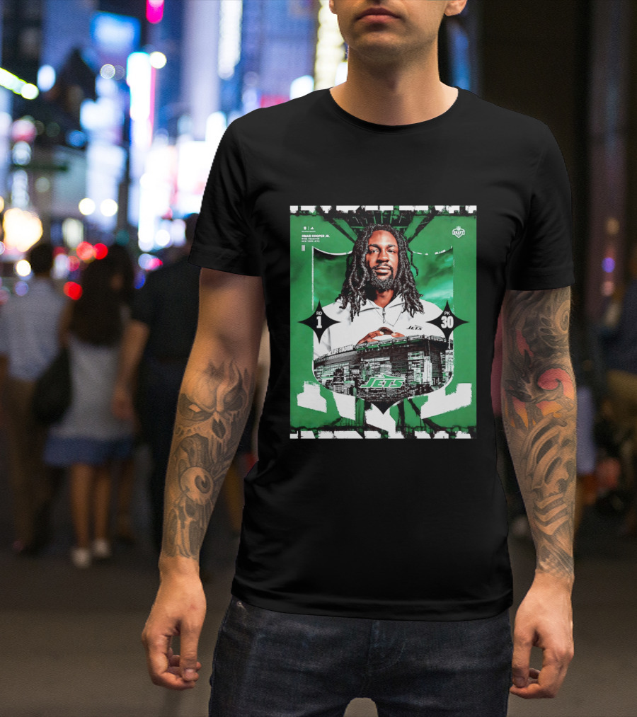 Omar Cooper Jr. Wide Receiver New York Jets 2026 Draft Pick 1 MetLife Stadium T-Shirt