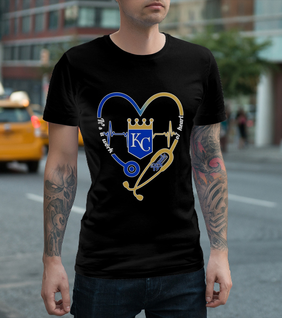 Kansas City Royals Stethoscope Heartbeat It's A Work Of Heart 2026 T-Shirt