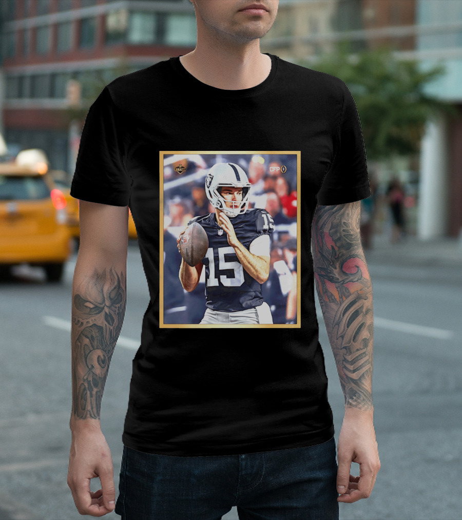 Fernando Mendoza 15 Las Vegas Raiders CFP Draft 2026 T-Shirt