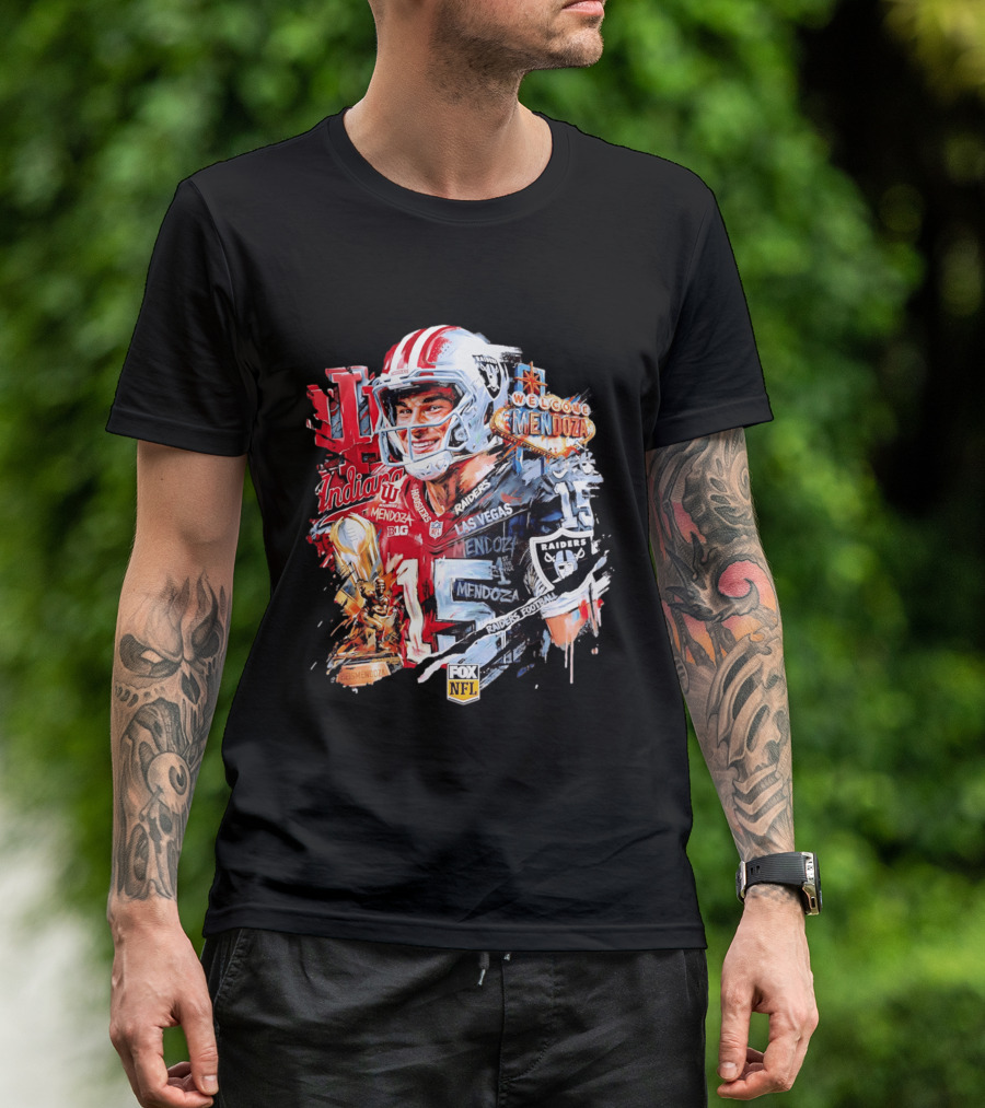 Las Vegas Raiders Welcome Fernando Mendoza Indiana Hoosiers NFL Raiders Football T-Shirt